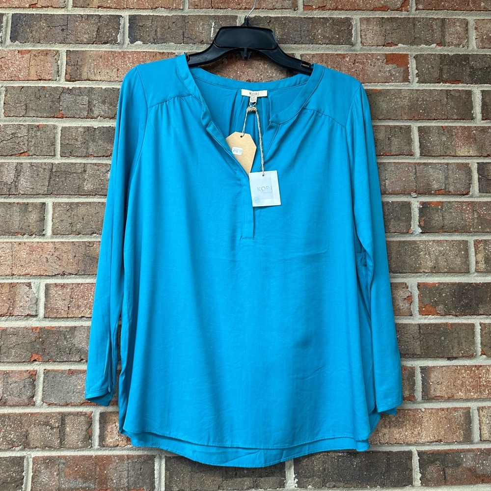 Teal Kori Blouse